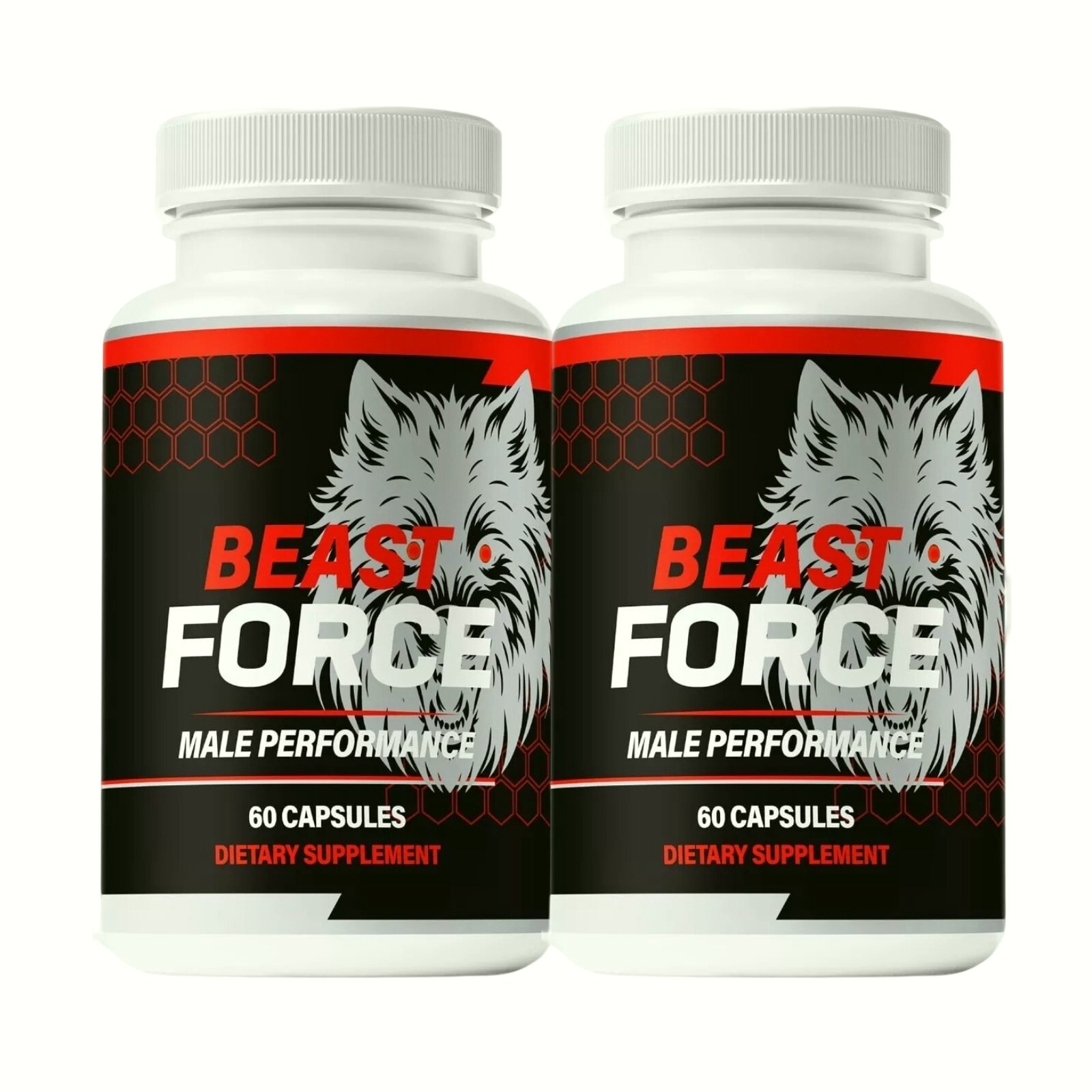 2-Pack Beast Force Pills – BeastForce Male Maximum Performance – 120 Capsules