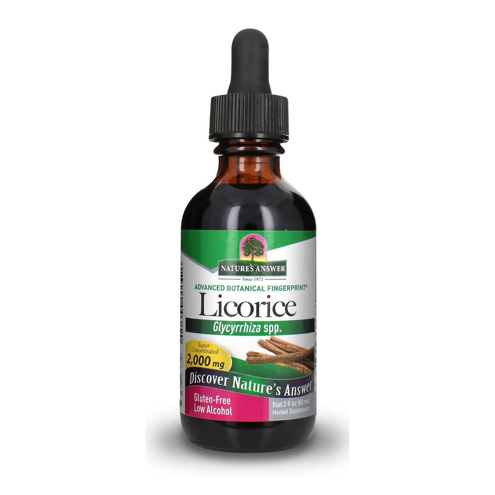 2 Pack Licorice Root – 2000mg by Natures Answer for Unisex – 2 oz Dietary Supple