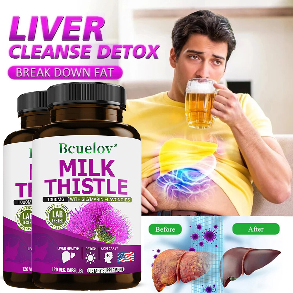 Milk Thistle Extract Support Liver Detoxification Repair Liver Cells Antioxidant