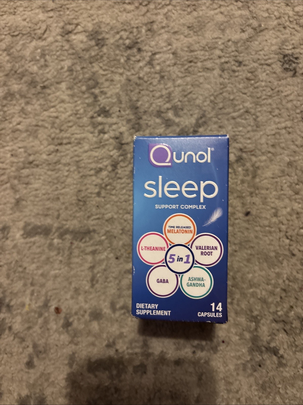 HTF Qunol Sleep Support Dietary Supplement 14 CAPSULES Exp. 1/31/27 Free Ship 🔥
