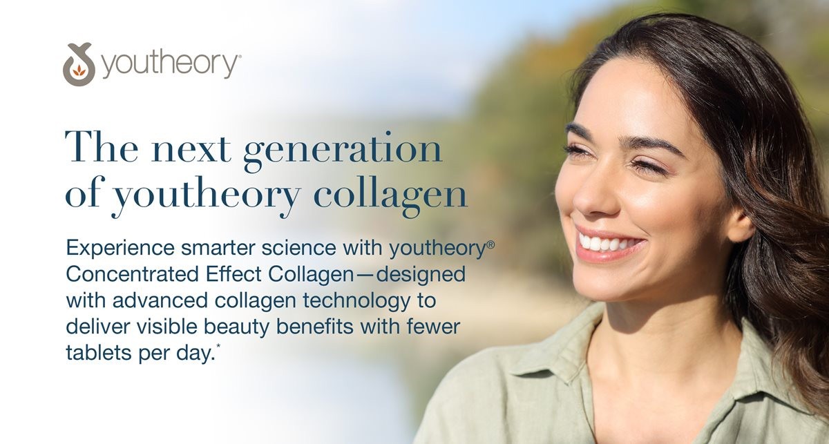 youtheory Verisol Collagen Concentrated Effect 345 Tablets Skin Elasticity