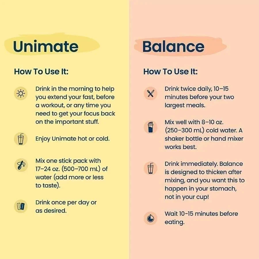 Unicity Unimate lemon 60 Pcket + Unicity Balance 30 Pcktet Combo FREE SHIPPING