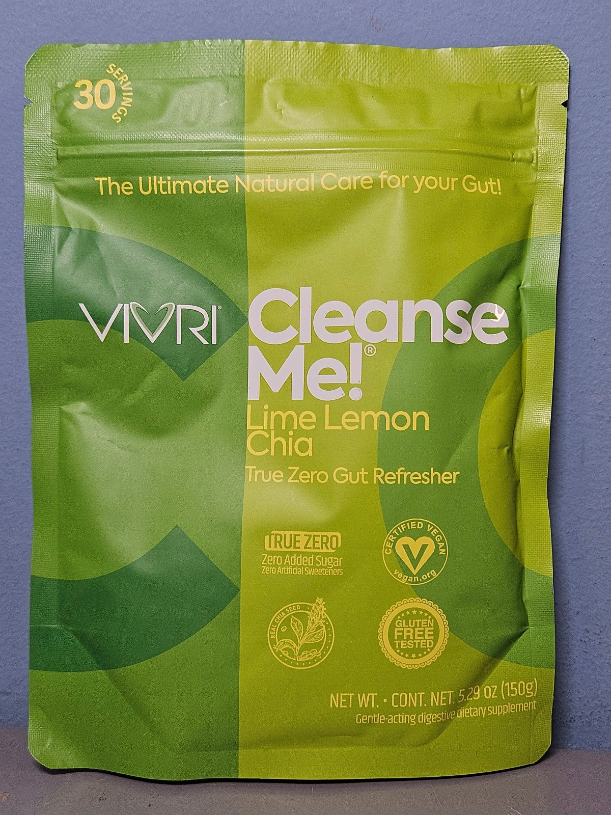 30 Servings VIVRI Cleanse Me Lime Lemon Chia Cleanser – Exp 10/27 – New & Sealed