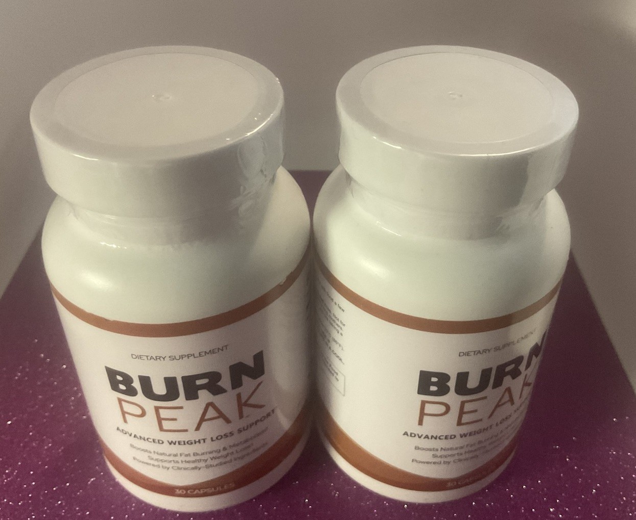 Burn Peak Advanced Weight Loss Support Supplements 30 Capsules 2 Bottles