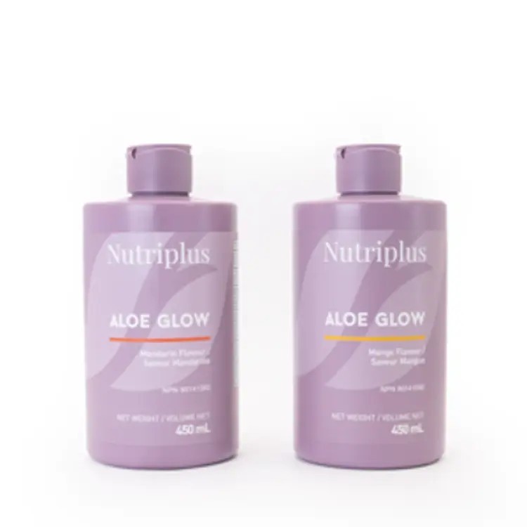Nutriplus Aloe Glow Mango Aloe Vera Drink, Alcohol-Free 15.22 fl oz (450 ml)