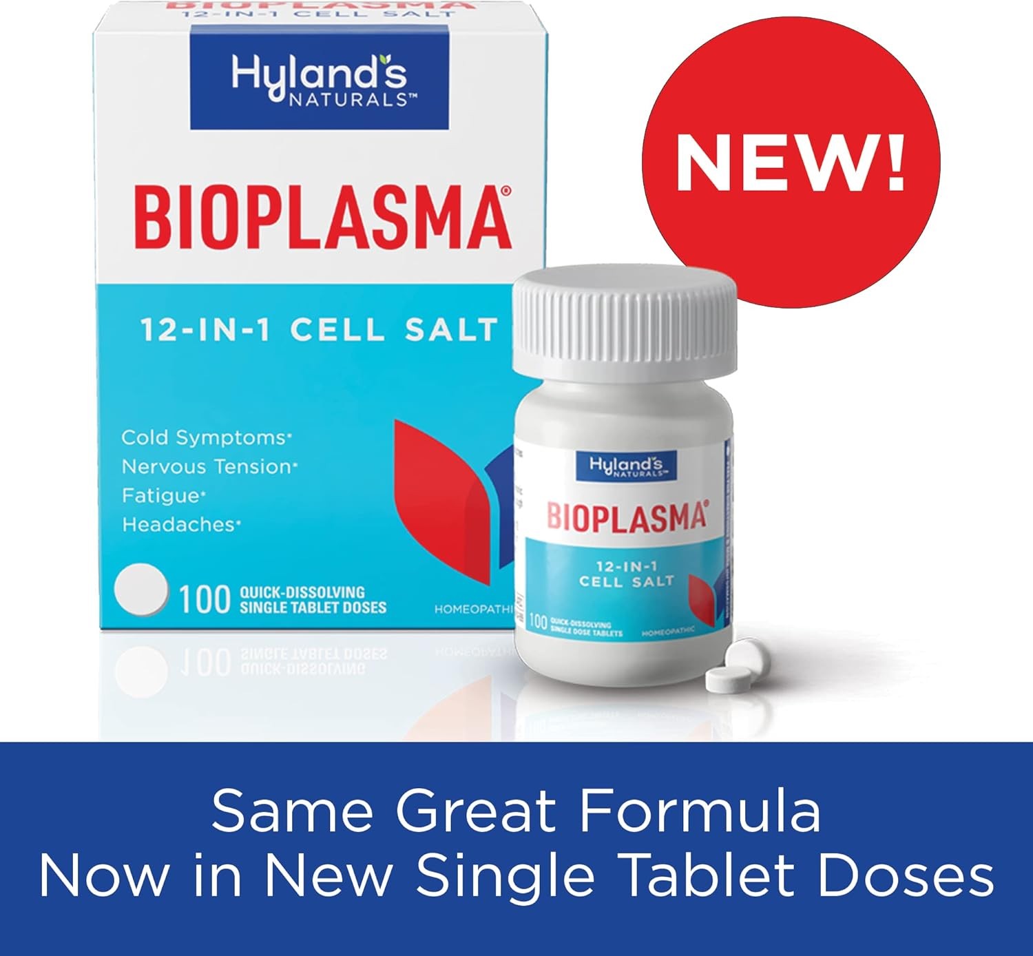 Hyland’s Bioplasma Cell Salts Tablets, Natural 100 Count (Pack of 1)