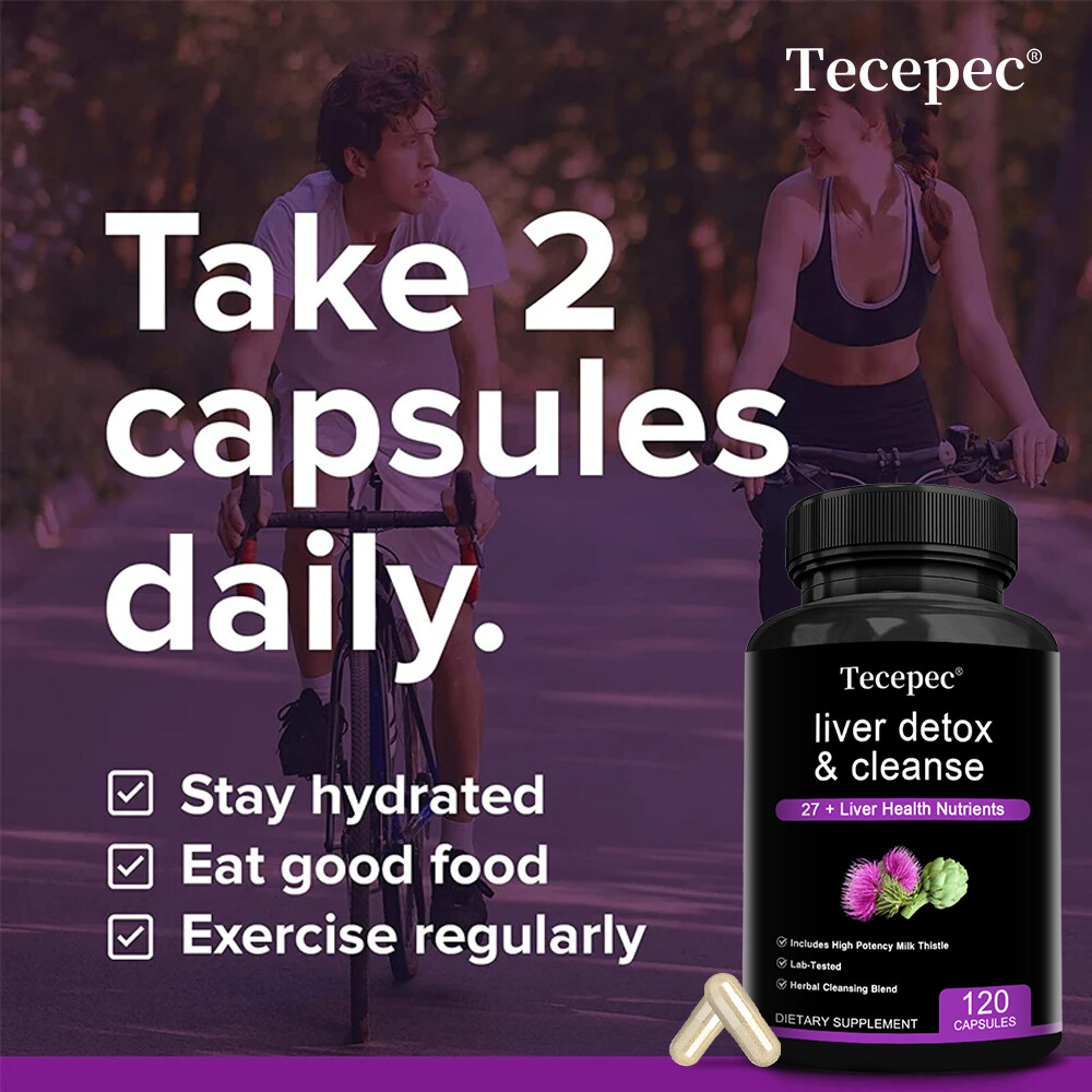 Liver Detox & Cleanse Formula 27 + Liver Health Nutrients with Milk Thistle