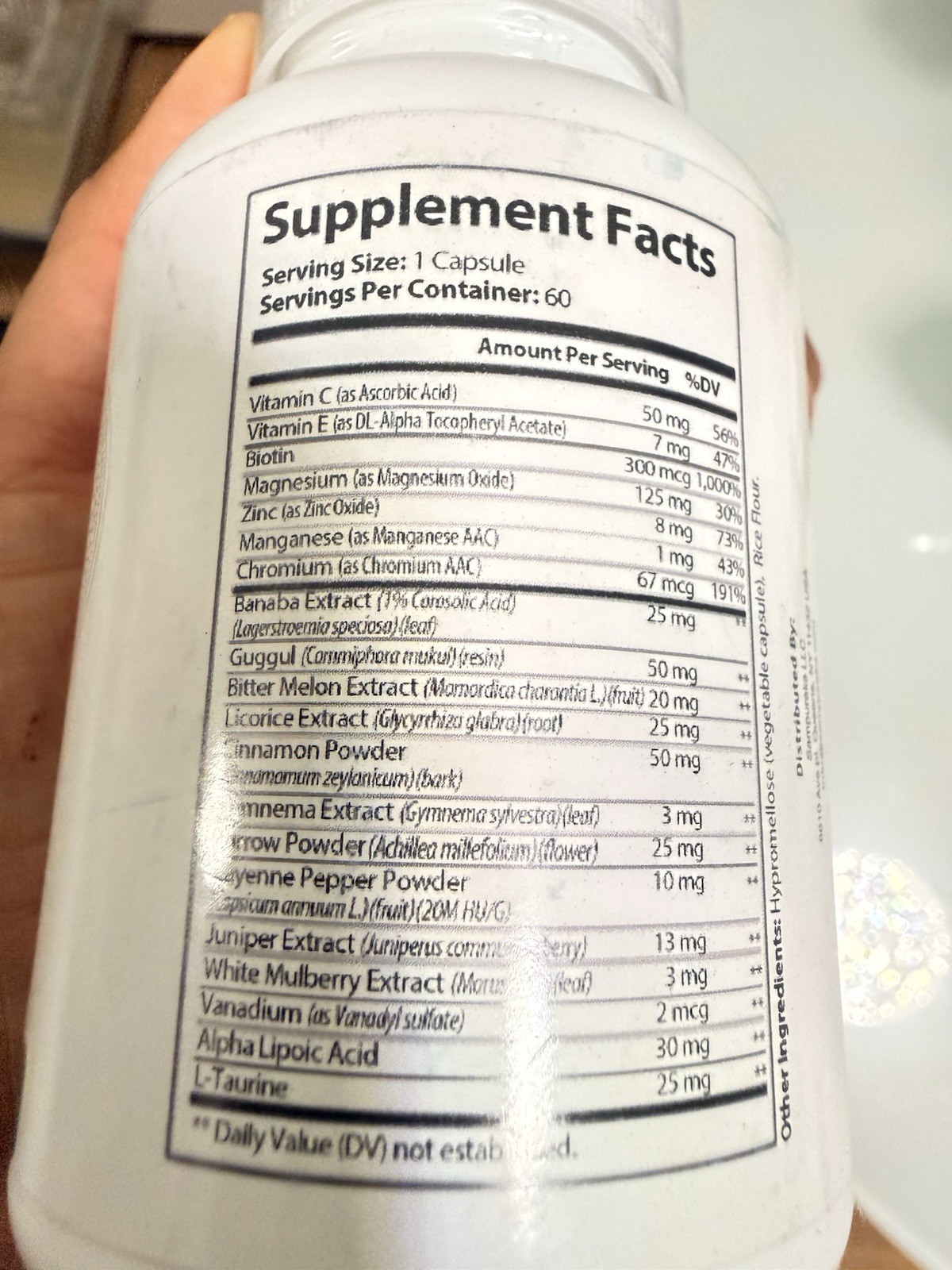 Sampudra Gluco Blood Sugar Support Vegetarian Capsules 60 ct Exp 07/2027