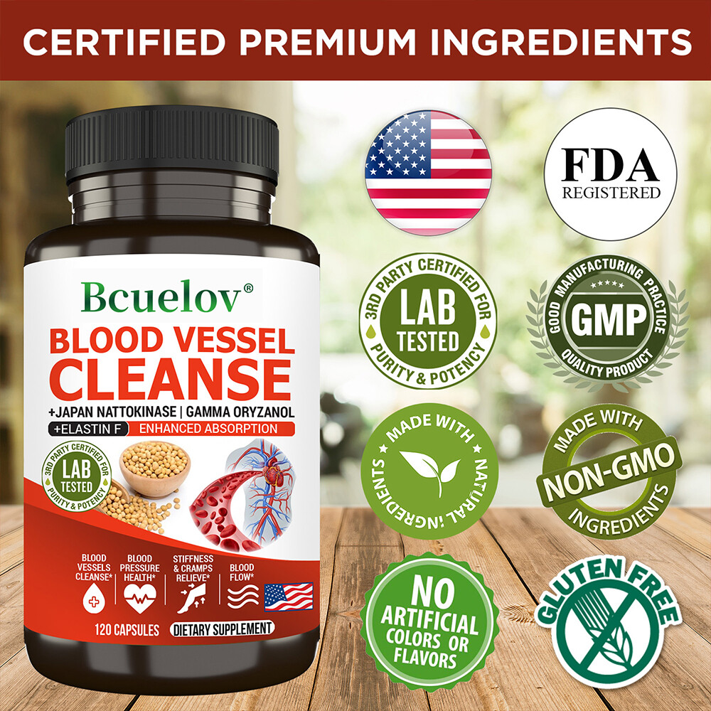 Blood Vessel Cleanse – Healthy Heart Blood Vessels Circulation Blood Pressure
