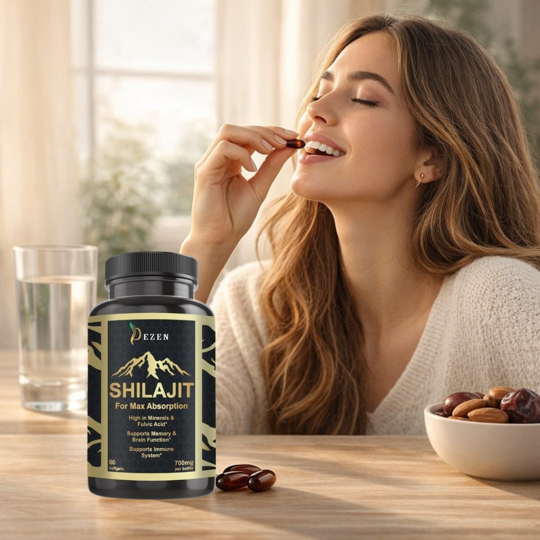 DEZEN Pure Himalayan Shilajit Softgel 60 Count Each Bottle
