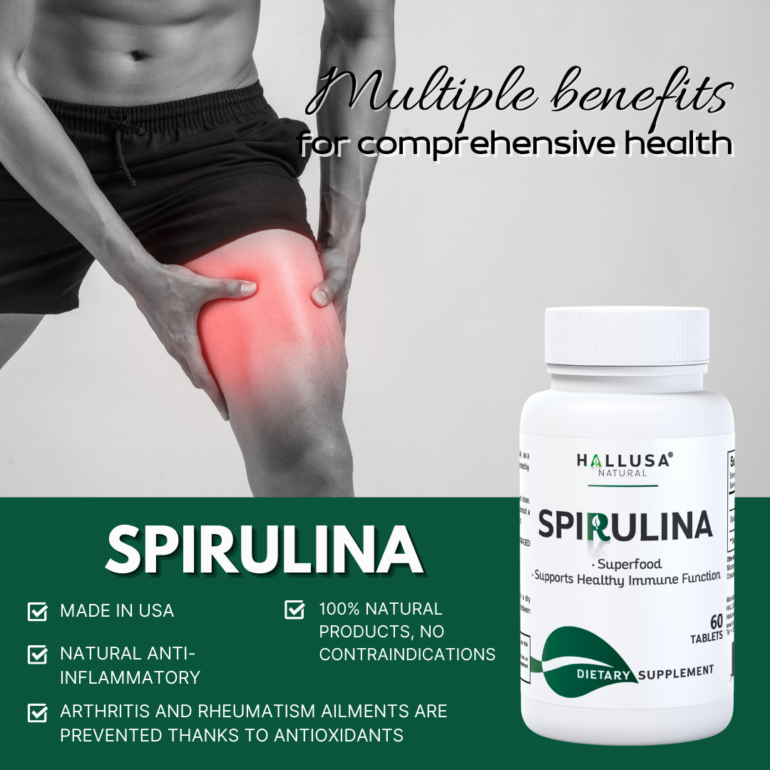 “SPIRULINA – Superfood Nutrition – Boost Energy & Strengthen Immunity – 60 Tab “