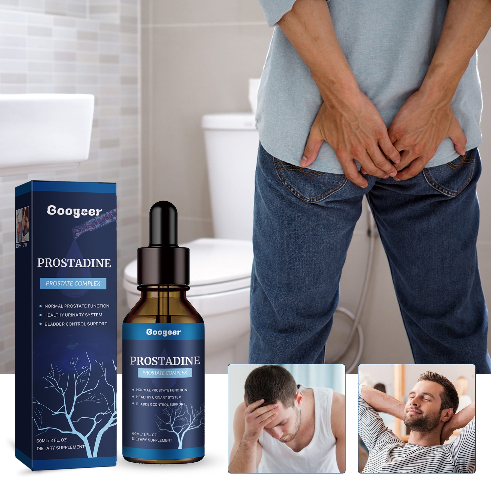 Prostadine Prostate Health Blend Dietary Supplement Drops Bottle 1/3/5 units Ble