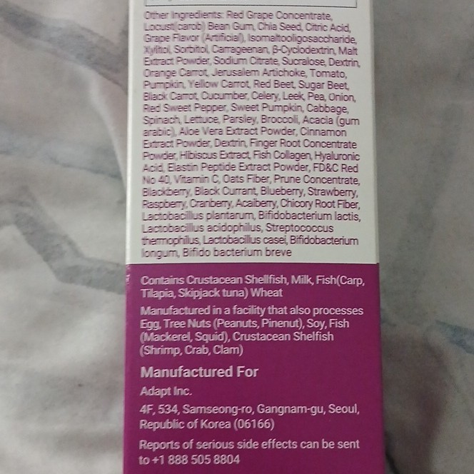 Foodology Coleology Bowel Movement Jelly Digestive Support Supplement 10 8.81oz