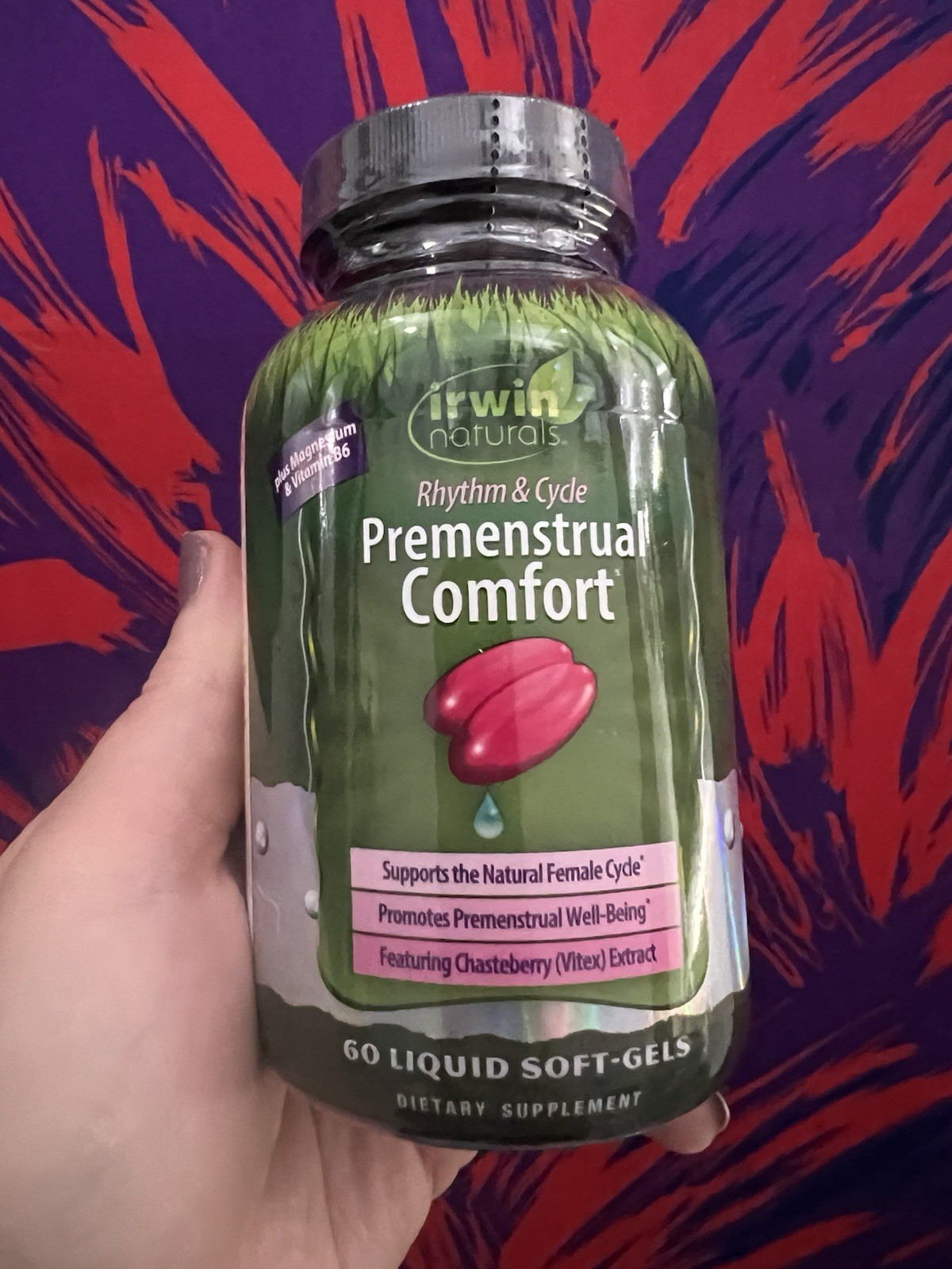 Irwin Naturals Premenstrual Comfort PMS Women’s Health 60 Softgels Easy Swallow
