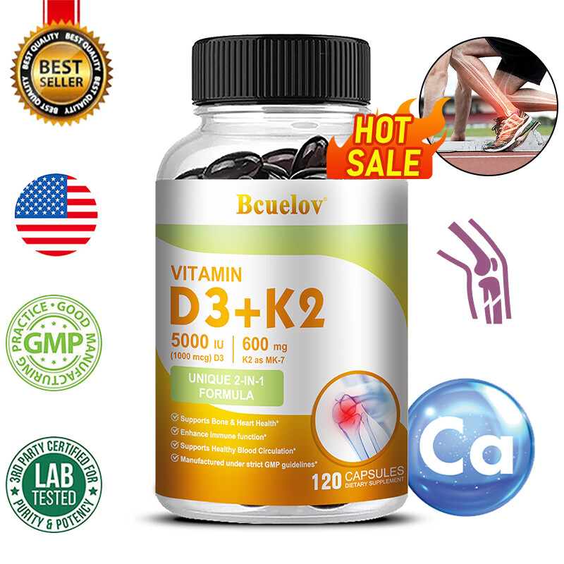 Vitamin D3&K2, Vit D and K Supplement Joint&Heart Immune Health
