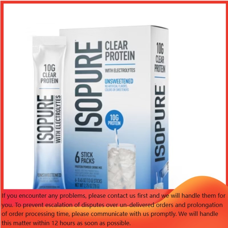 Isopure Protein Water Stick Pack – Unflavored – 6ct