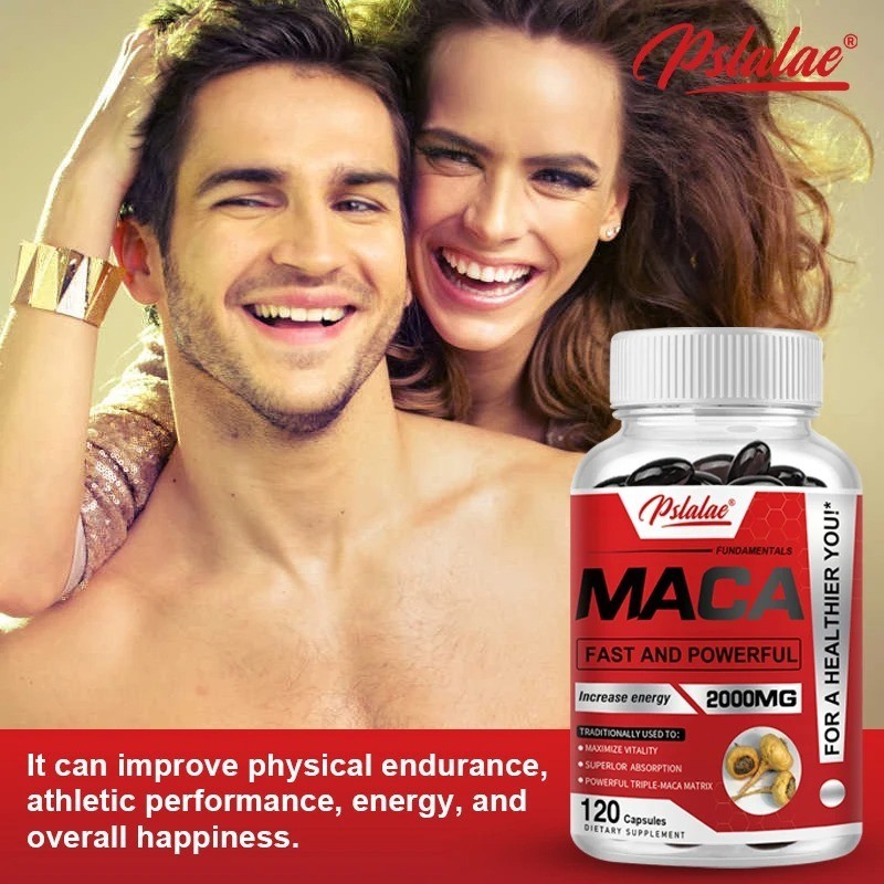 Maca Root Capsules Black Red Yellow Maca Herbal Supplement for Men Women