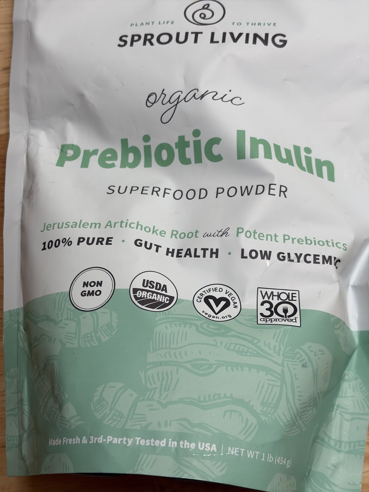 Sprout Living Organic Prebiotic Inulin 1lb Exp. Nov-2026