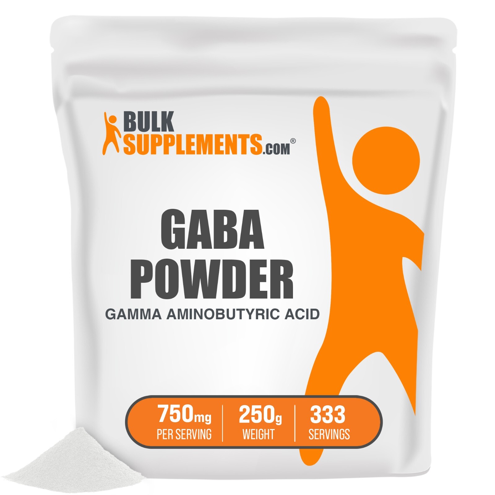BulkSupplements GABA (Gamma Aminobutyric Acid) – Natural Relaxation