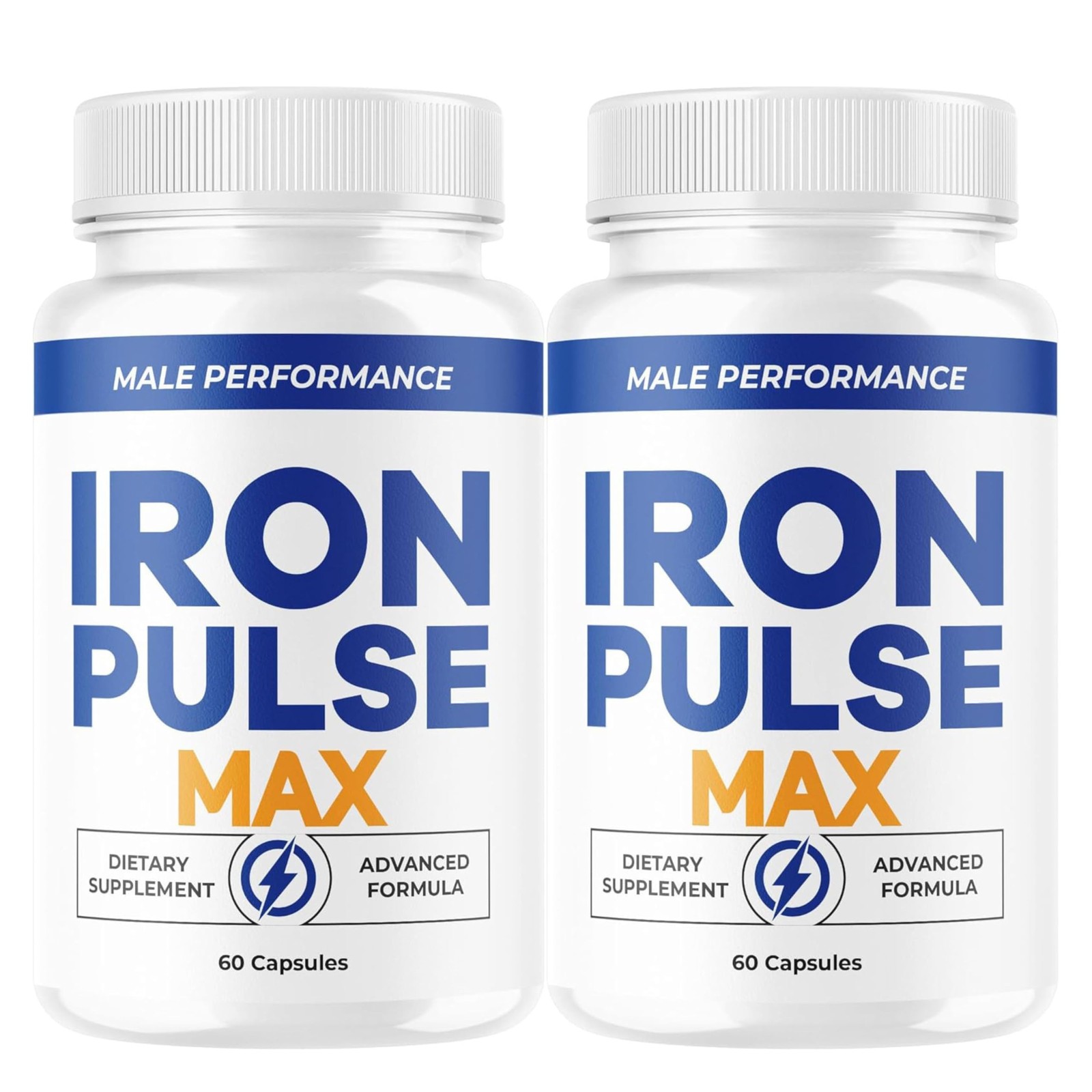 Iron Pulse Max Iron Supplement Capsules Energy Blood Anemia 2 Pack 120Ct