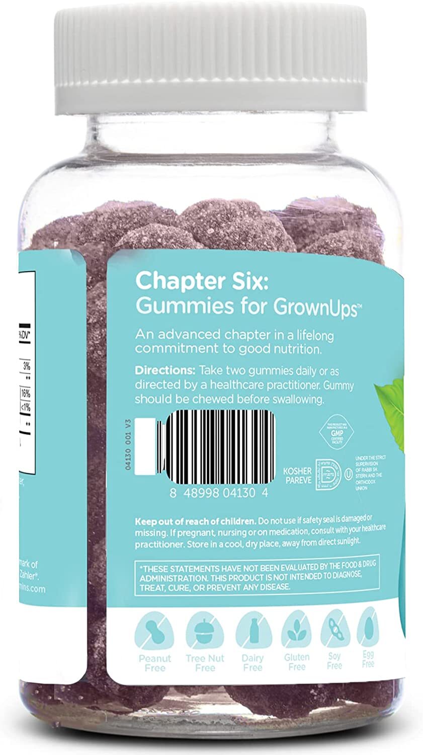 CHAPTER 6 Ashwagandha Gummies 60 Count 30 Servings MOOD & RELAXATION KOSHER
