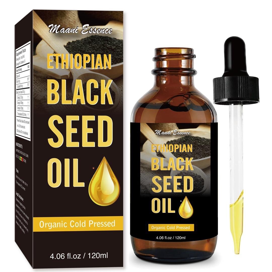 Pure Ethiopian Black Seed Oil Cold Pressed 4 oz🥇Edible All Natural 2.8% Thymo🥇