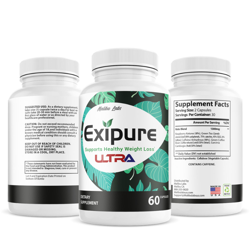 Exipure Ultra Weight Loss Pills Advance Formula Ketogenic Fat Burner 1300mg 2 PC