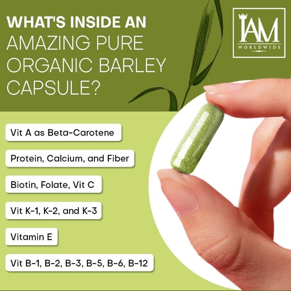 Amazing Pure Organic Barley Capsule(new Packaging)