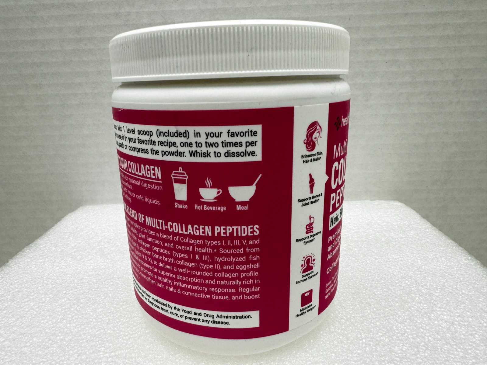 Multi Collagen Peptides Type I II III V X-5 Powder Nails/skin/Joint/Sugar Free