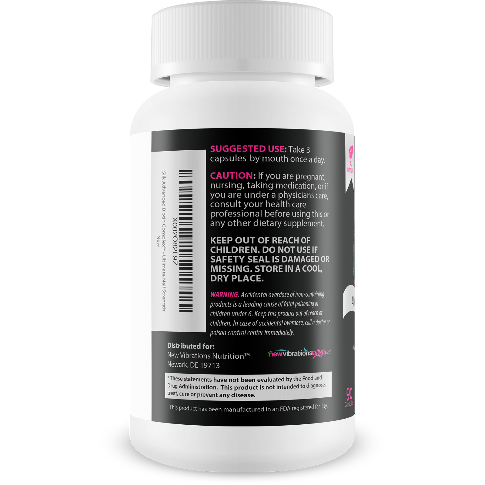 Silk Advanced Biotin Complex – Promotes Stronger, Longer Hair – Aid Skin & Nails