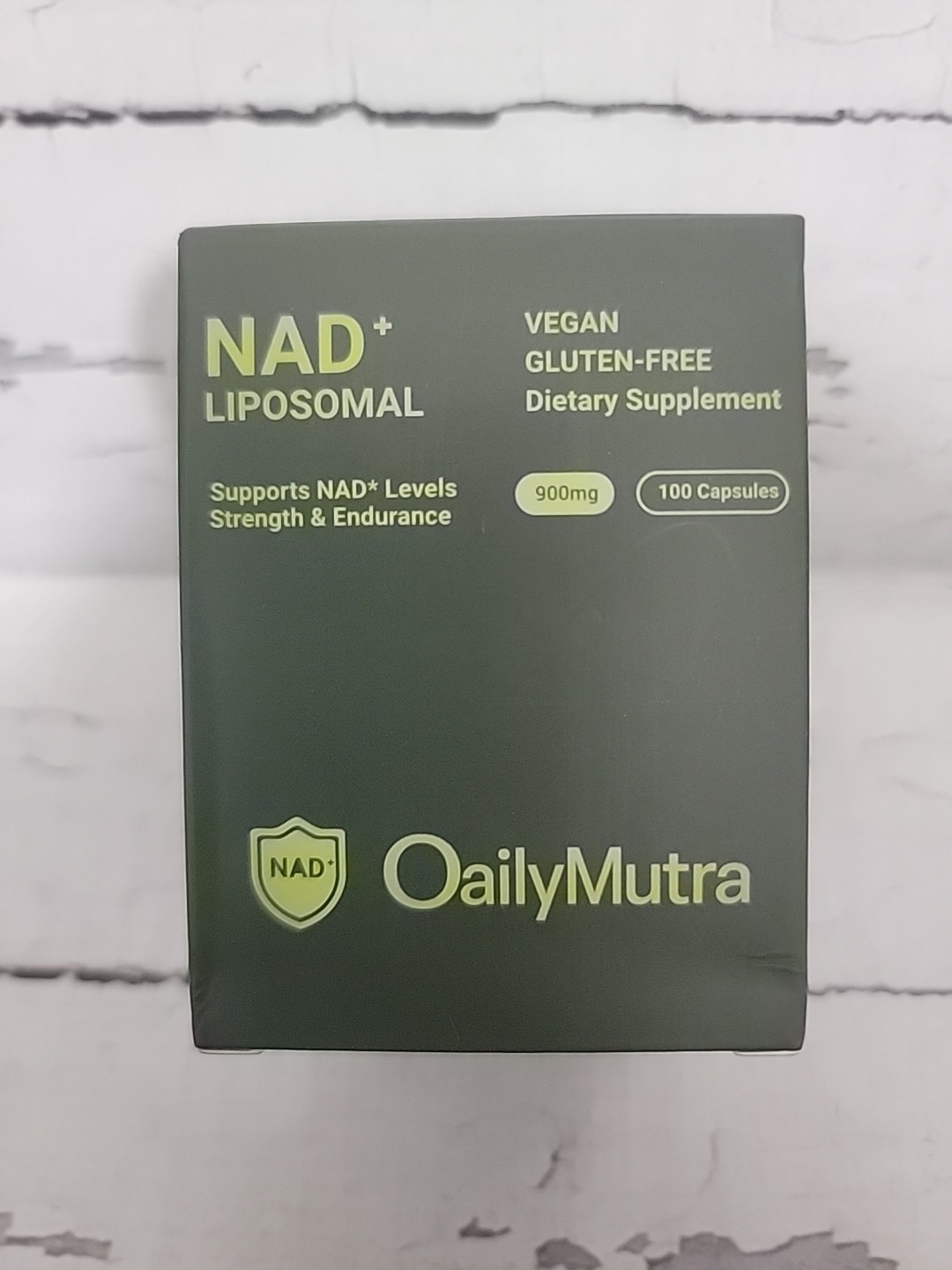 OailyMutra NAD+ Liposomal 900mg 100 Vegan Gluten-Free Capsules Adult Supplement