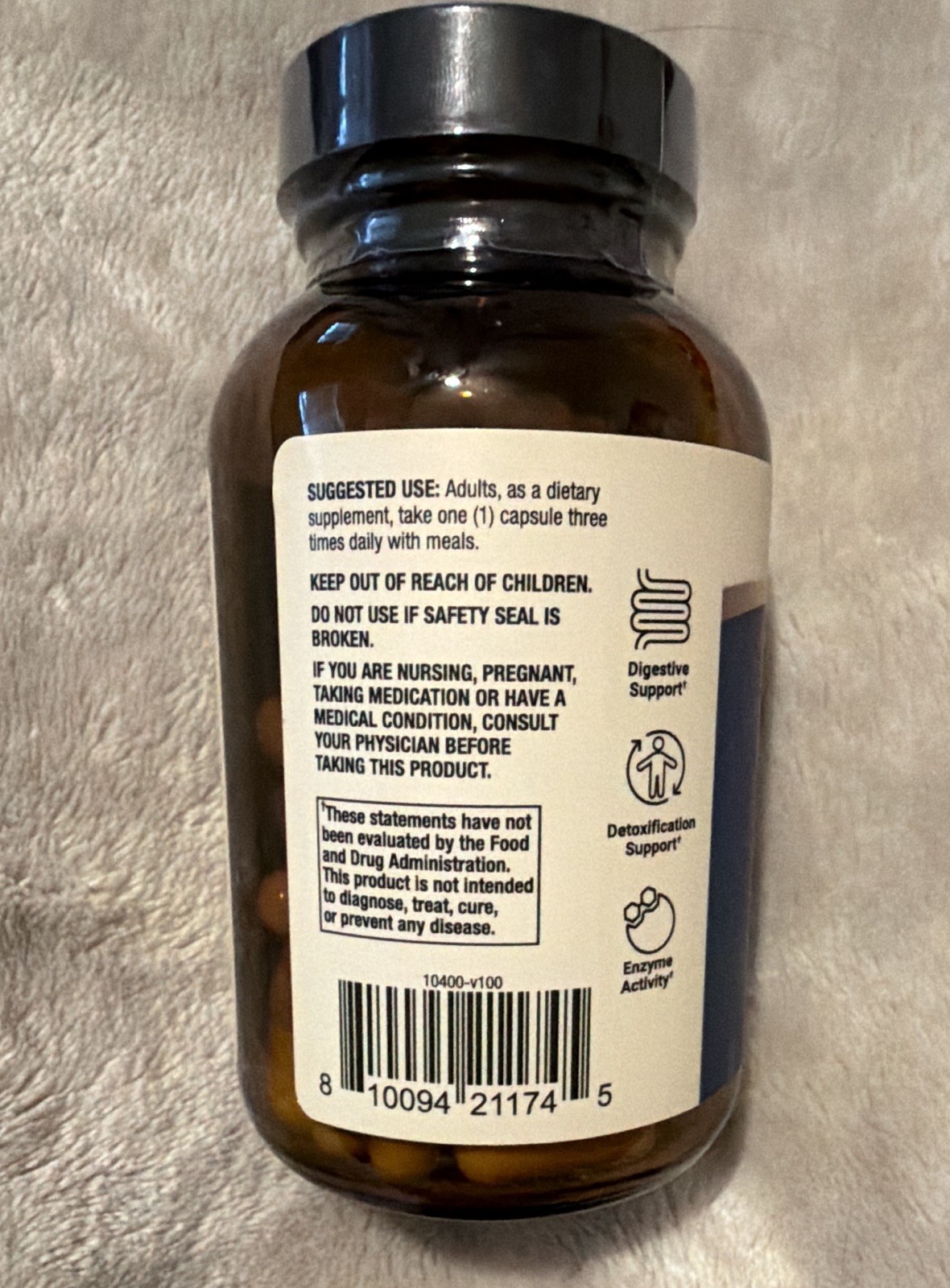 Dr. Mercola Betaine HCl + Pepsin 650mg Digestive Support Capsules 90 ct