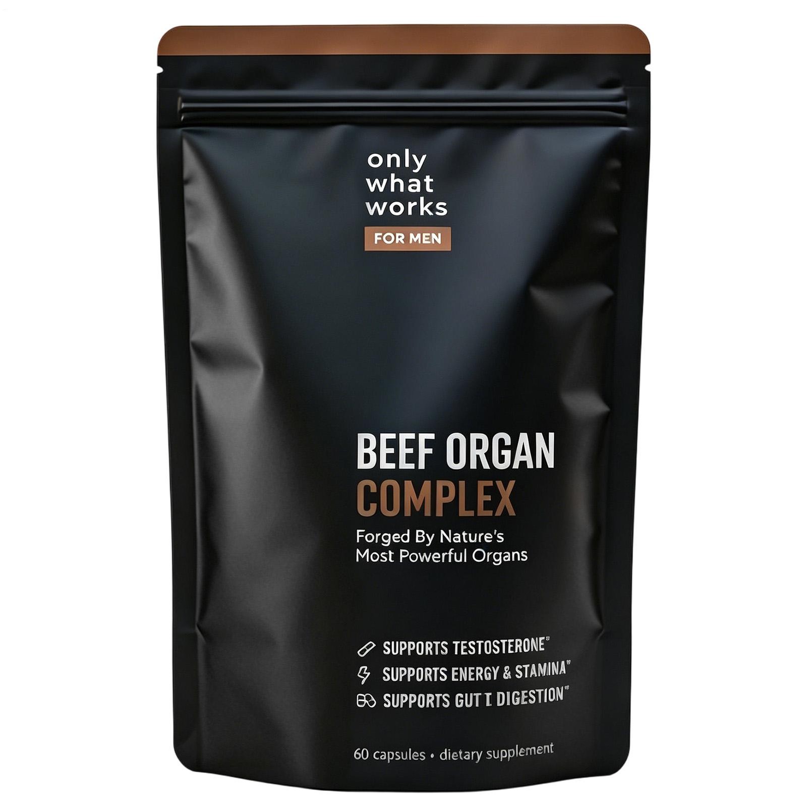 FORGEBODY Beef Organ Capsules Complex Supplement Supports Body Health & Brain