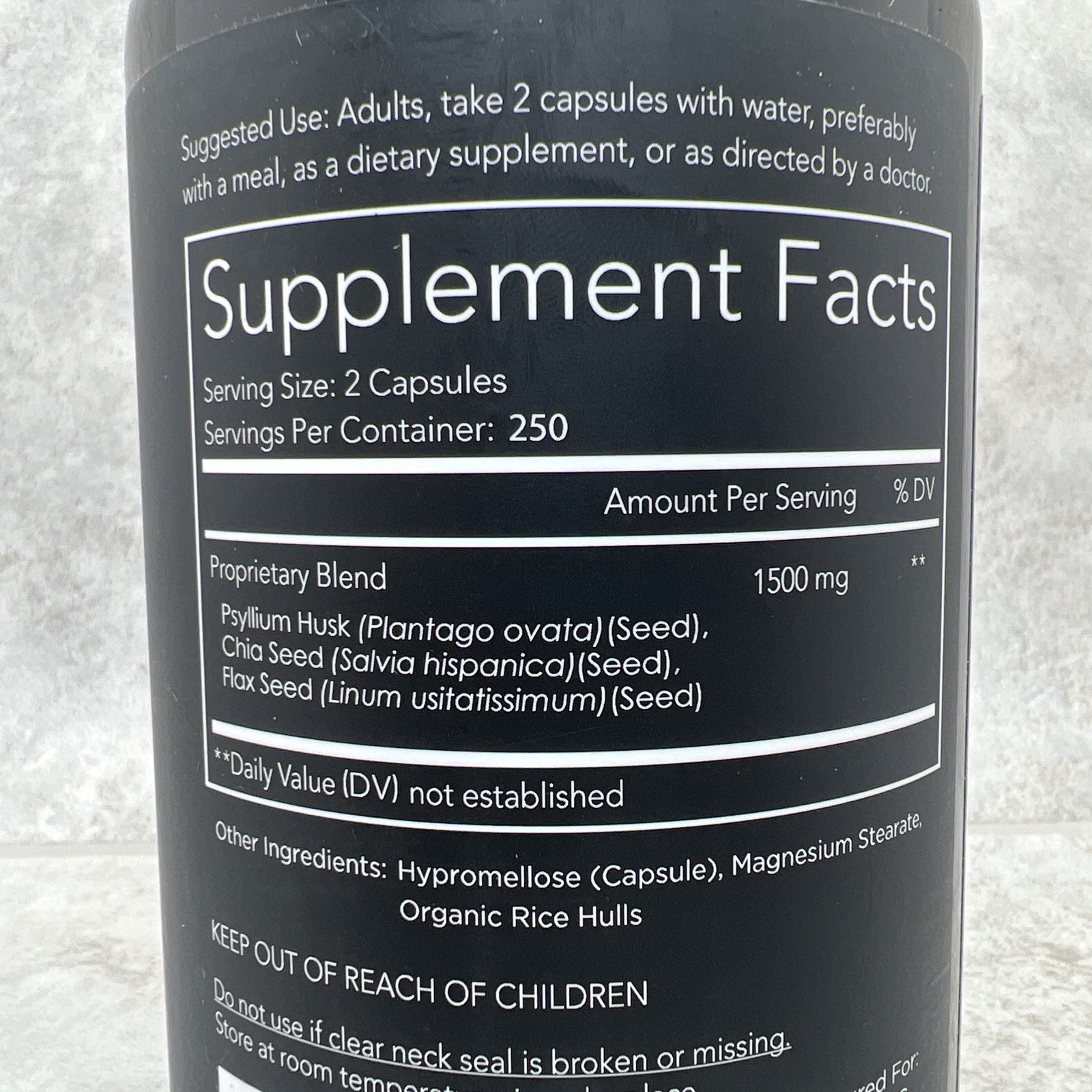 Zero for Him Chia & Flax Seed Supplement 500 count **NEW SEALED** Exp 7/2027