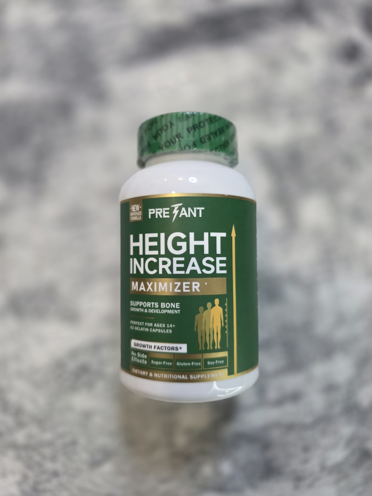 PREANT Height Increase Maximizer Calcium Zinc 62 Capsules Exp 02/2027