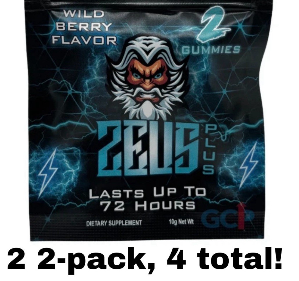 Zeus Wild Berry Gummies Male Sexual Enhancement 2 – 2 Packs