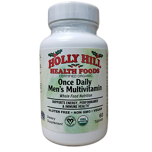 Holly Hill Health Foods Organic Once Daily Men’s Multivitamin, 60 Tablets