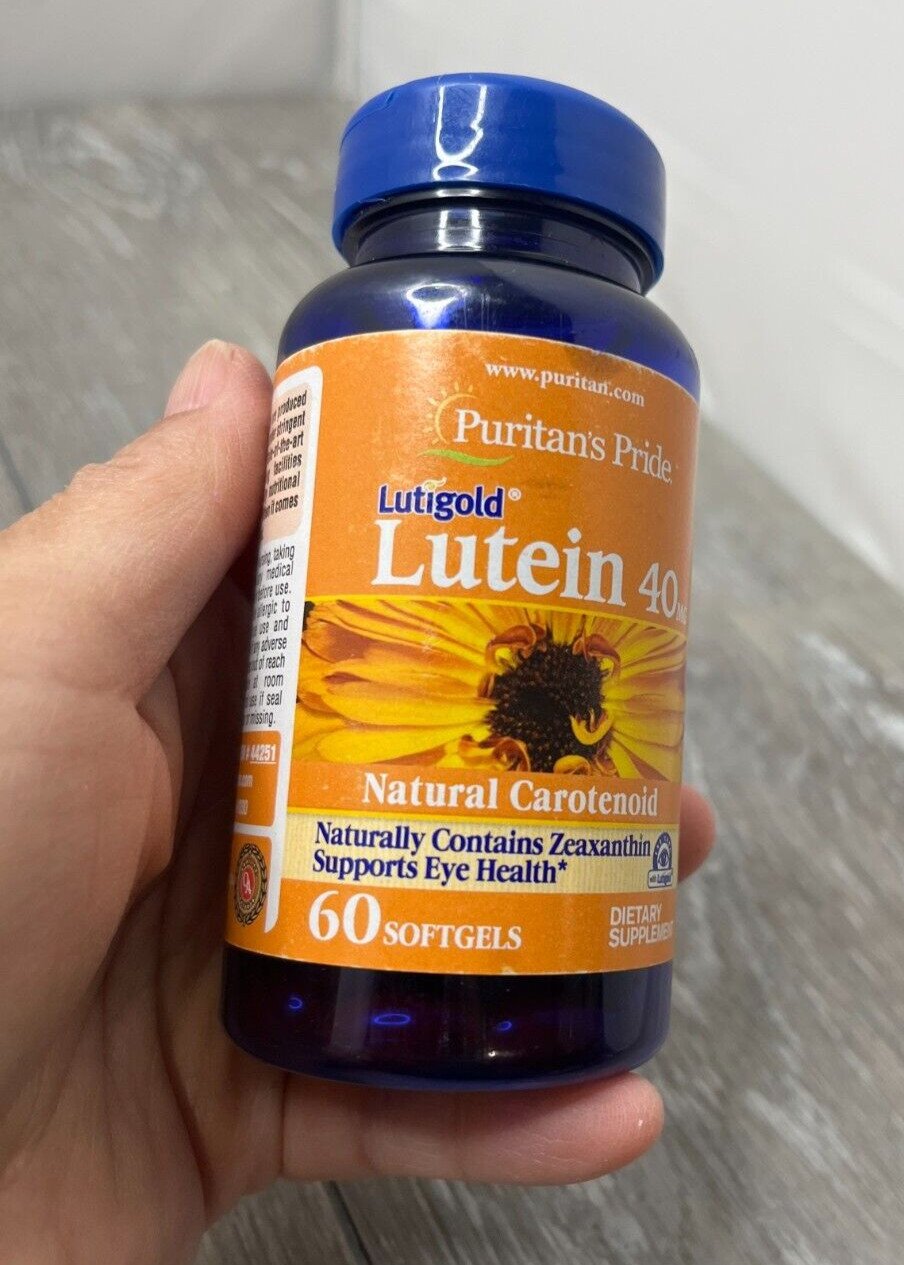 Puritan’s Pride Lutein 40mg Eye Health 60 Softgels Exp 9/26 NEW OTHER