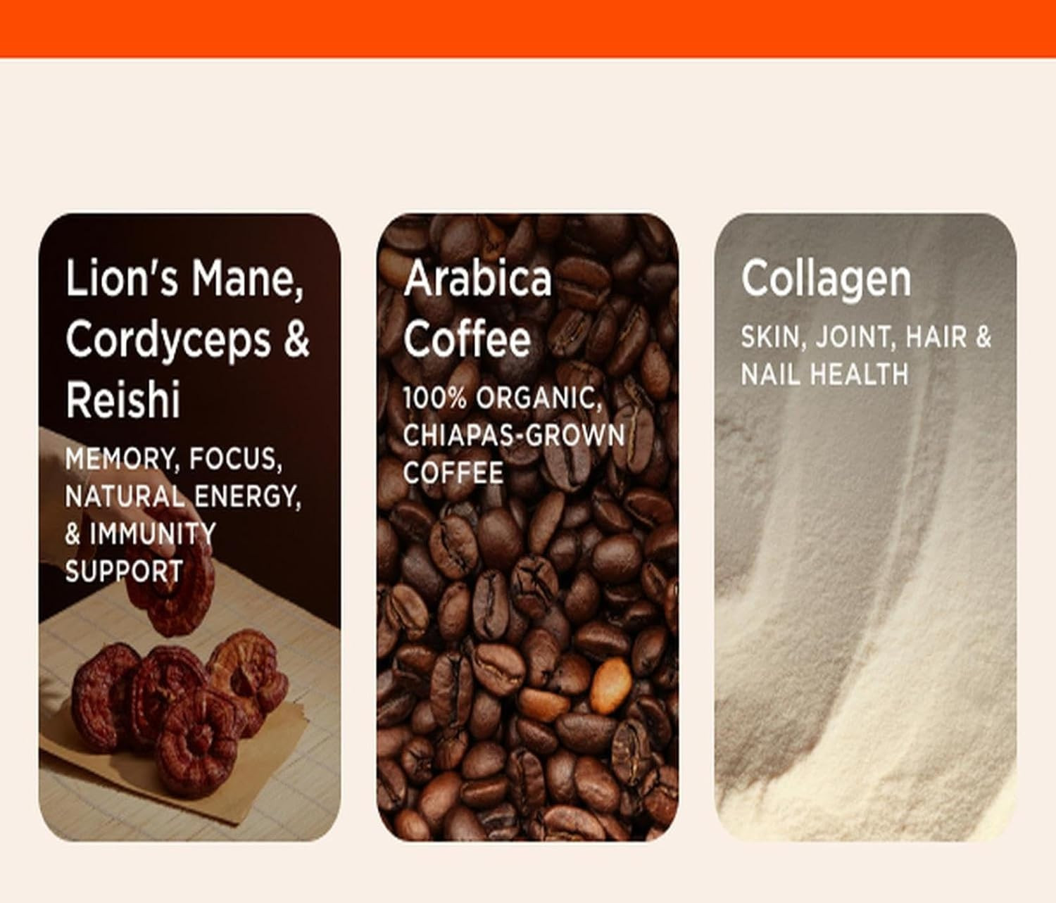 The Genius Brand, Mushroom Coffee + Collagen, 300g