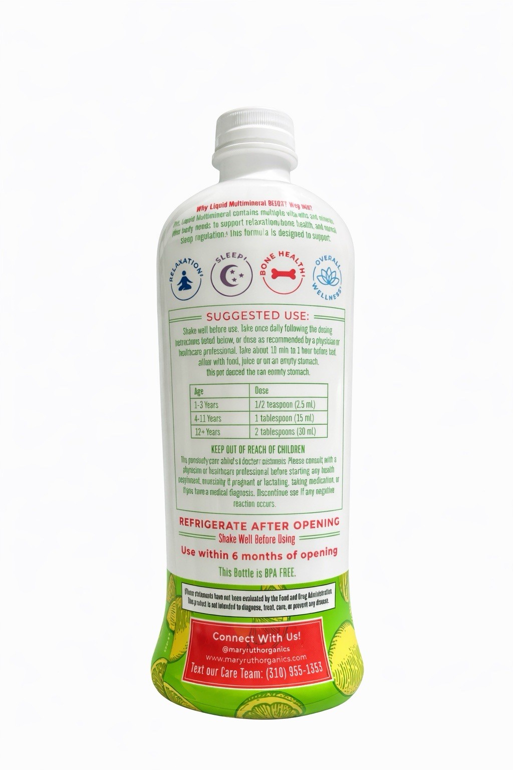 MaryRuth’s Extra Strength Liquid Nighttime Multimineral Lemonade Dream 30 fl oz