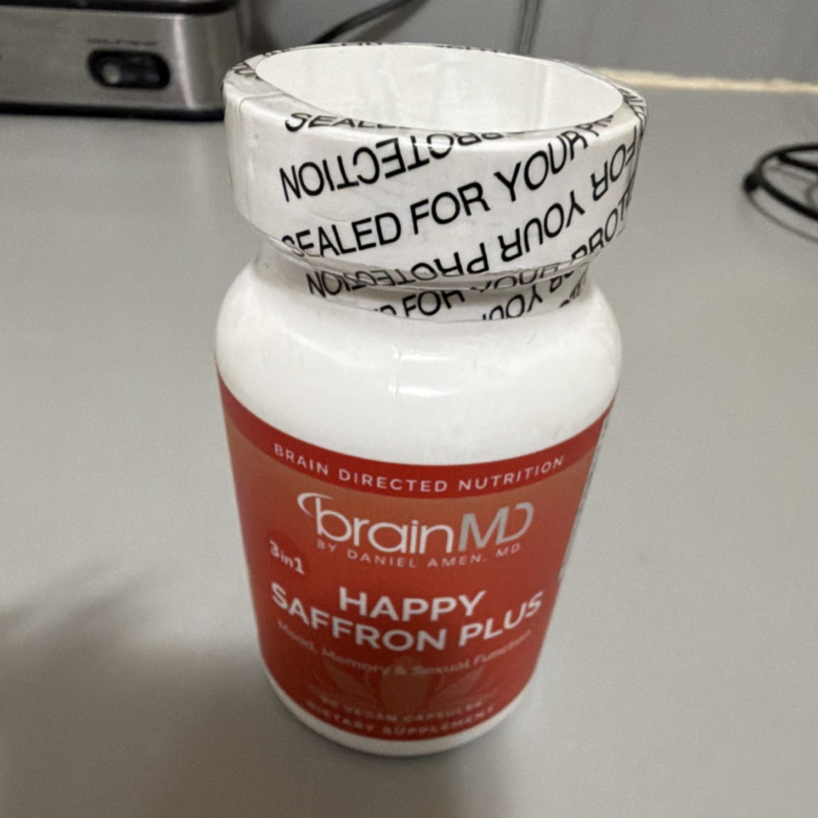 BrainMD Happy Saffron Plus Vegan Capsules 90ct Mood Memory Sexual Function