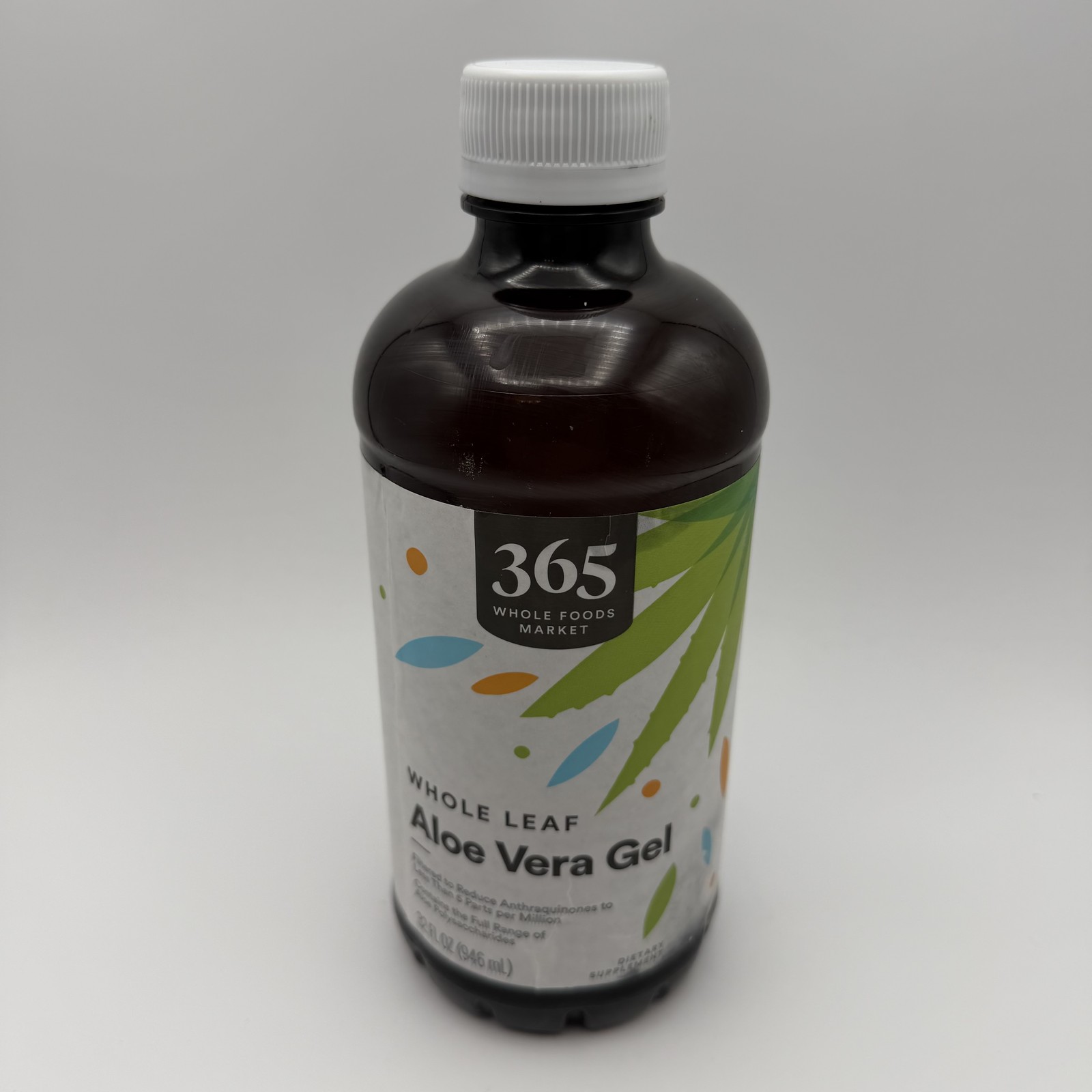 365 Whole Foods Market Whole Leaf Aloe Vera Gel Dietary Supplement 32 fl oz EXP