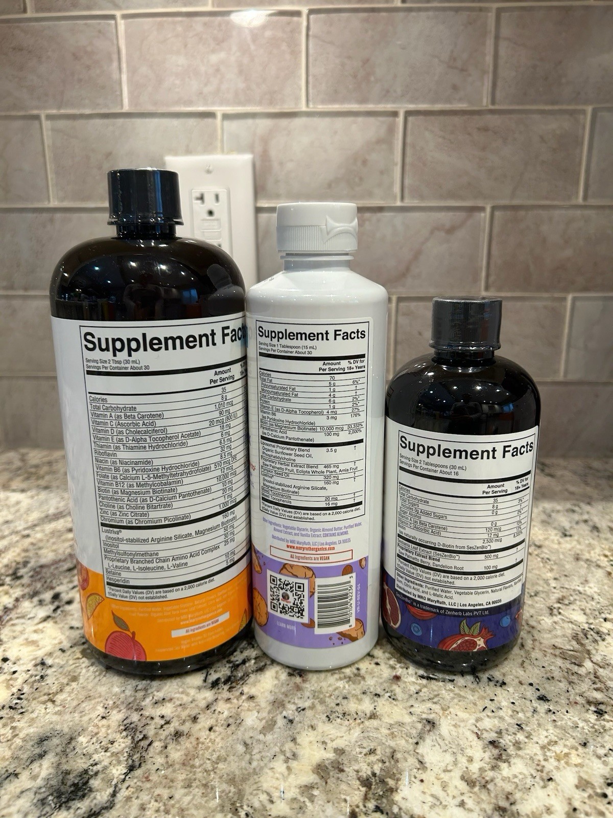 MaryRuth’s Liquid Multivitamin + Hair Growth 3 PACK