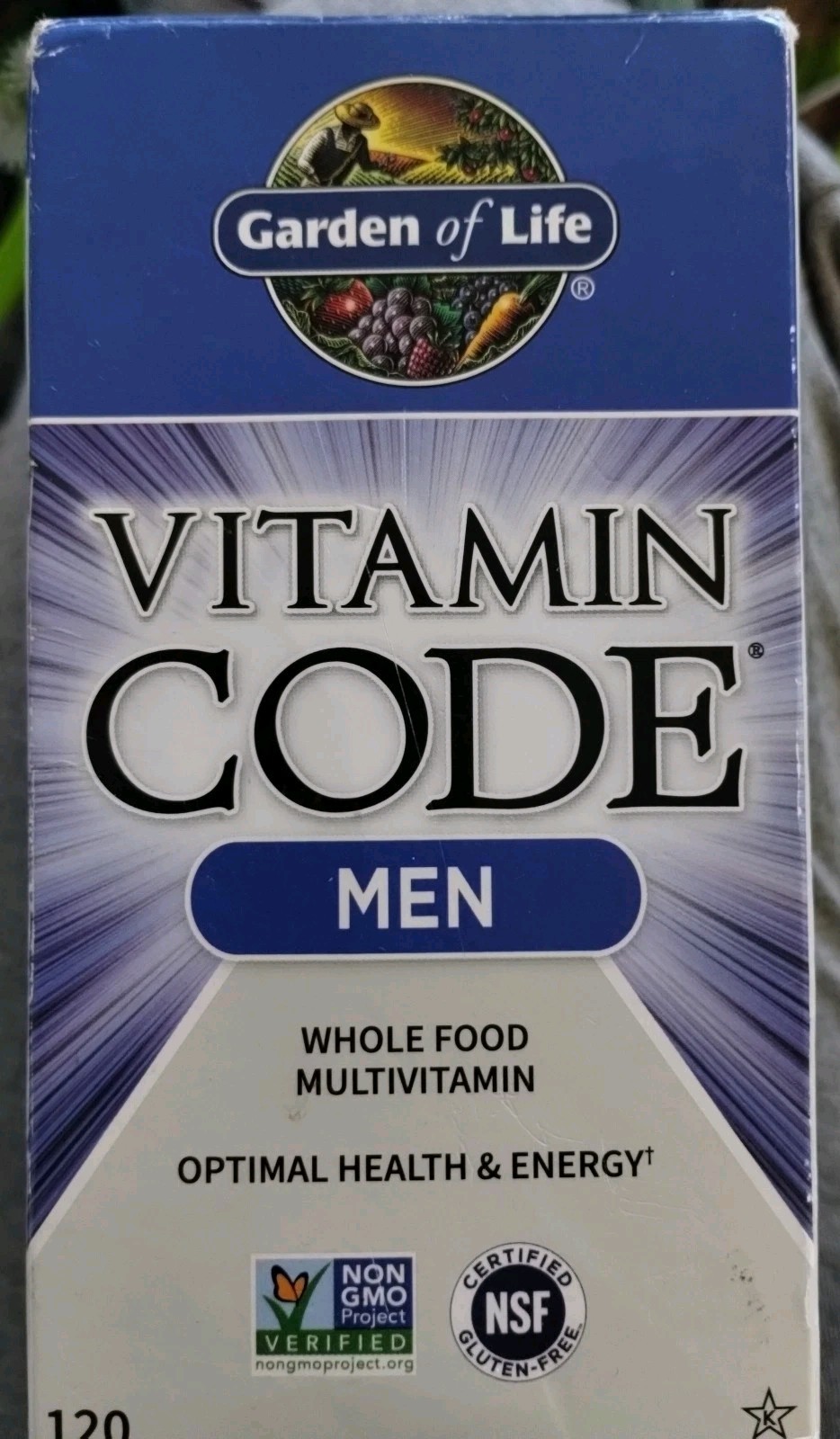 Garden of Life Vitamin Code MEN Multivitamin, 120 Capsules – EXP: 09/2026 – NEW