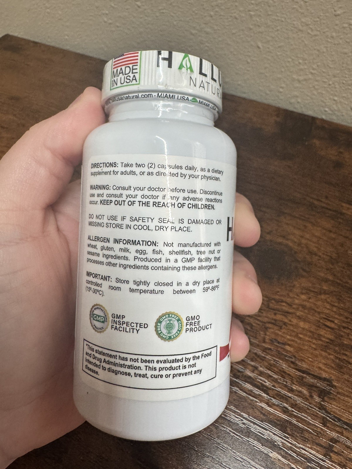 NEW Hallusa Hallosmine Ultra Plus Hesperidin Circulation Support 500mg