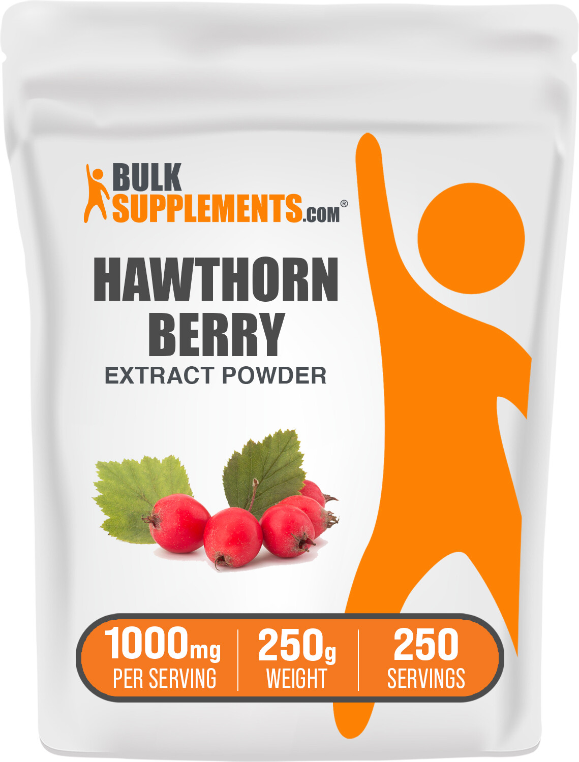 BulkSupplements Hawthorn Berry Extract Powder – 500 mg Per Serving