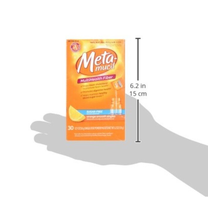 Metamucil Fiber Sugar-Free Orange Gummies Supplement Orange Flavor Pack-72 NEW