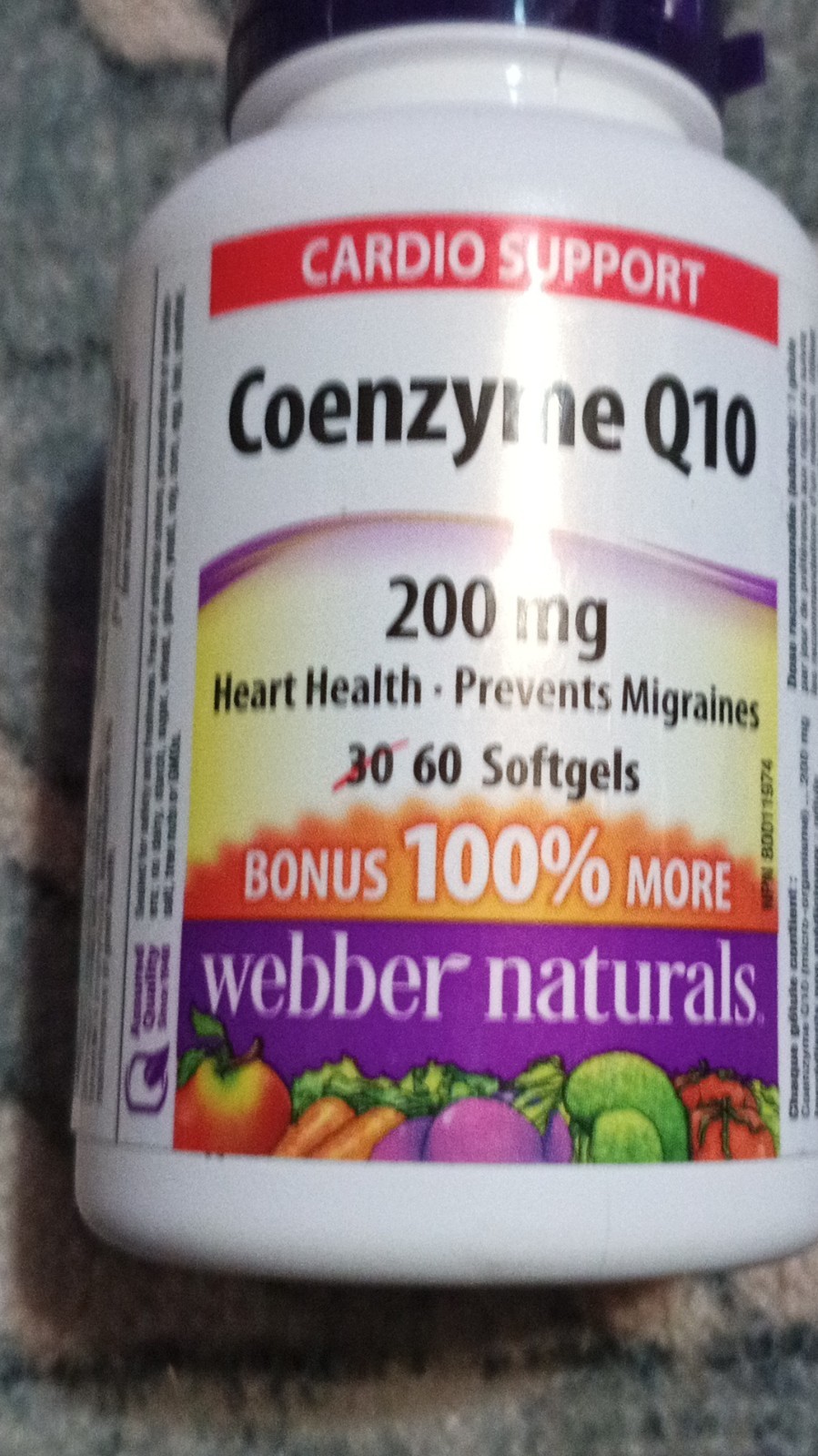 4-PK Variety Natrol Melatonin, Webber Naturals CoQ10, Hylands Leg Cramps Tablets