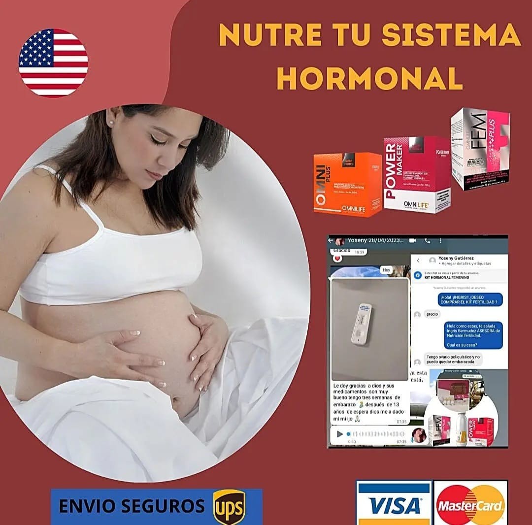 Omnilife FEM Plus, Power Gain, Omni Plus Powder Peach Hormonal Support for Women