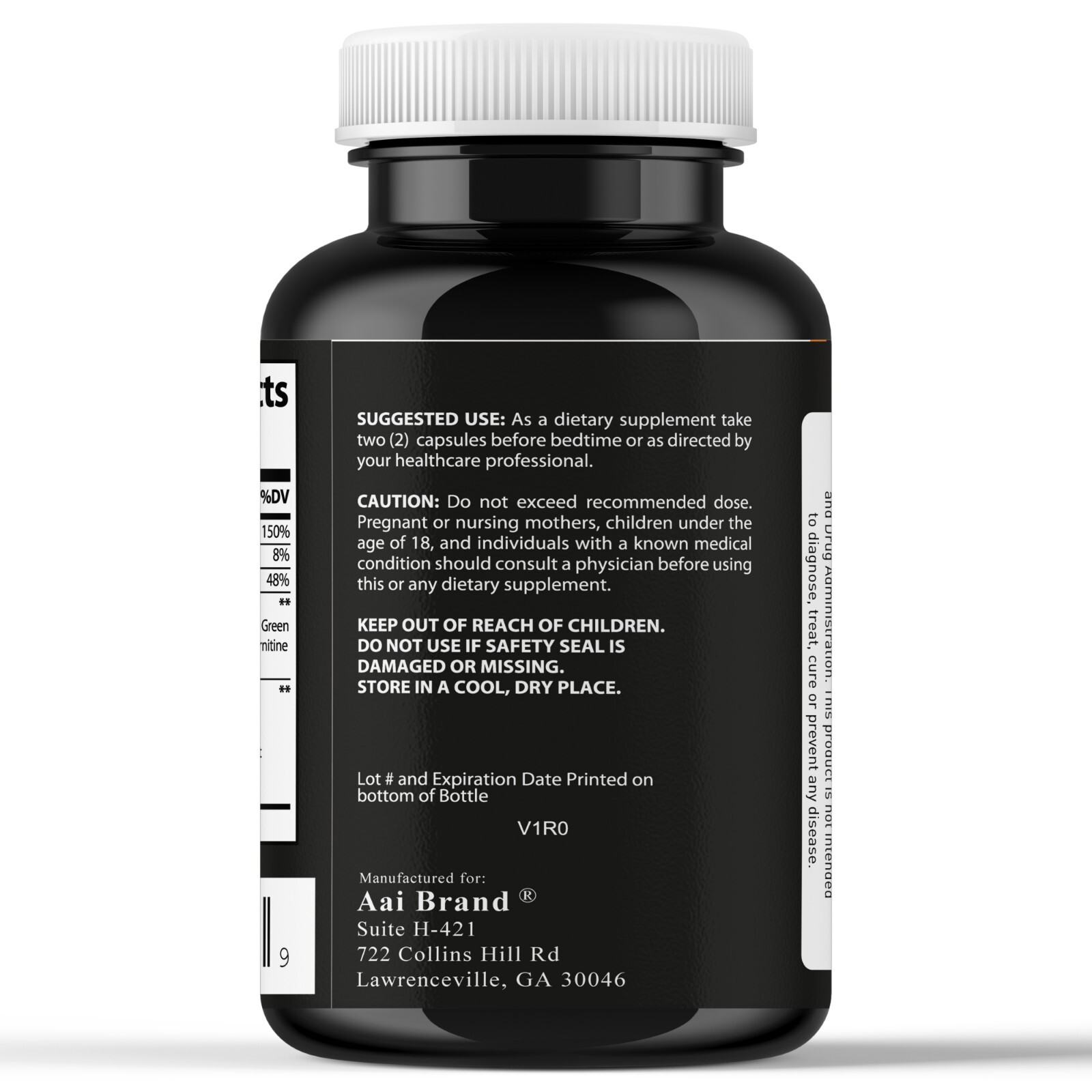 Night Time Fat Burner for Weight Loss Support Appetite Suppressant, Carb Blocker
